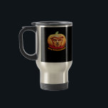 Trumpkin Scary Halloween Pumpkin Best Art Design C Travel Mug<br><div class="desc">A scary Halloween Trumpkin pumpkin art design. Creepy,  bold,  and funny.</div>