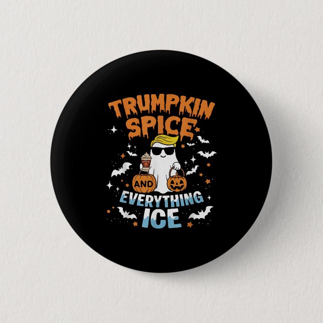 Trumpkin Sce And Everything Ice Fall Autumn Hallow Button (Front)