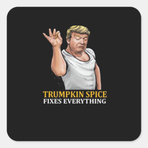Trumpkin Spice Fixes Everything Square Sticker