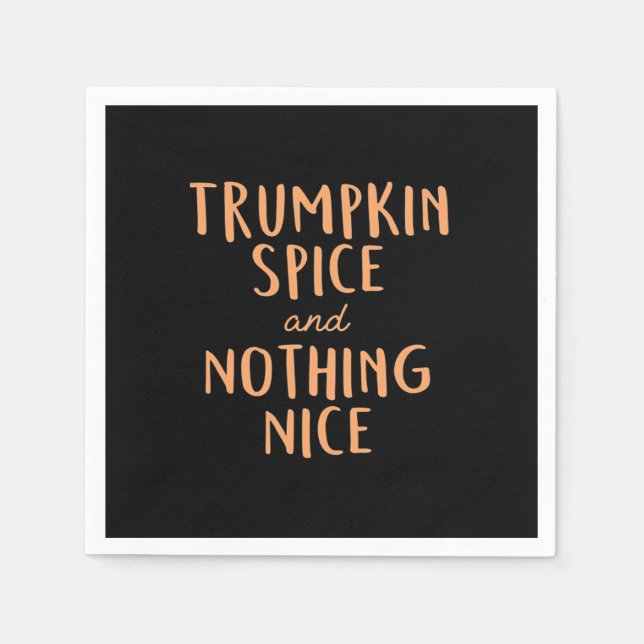 Trumpkin Spice  Nice  Napkins (Front)
