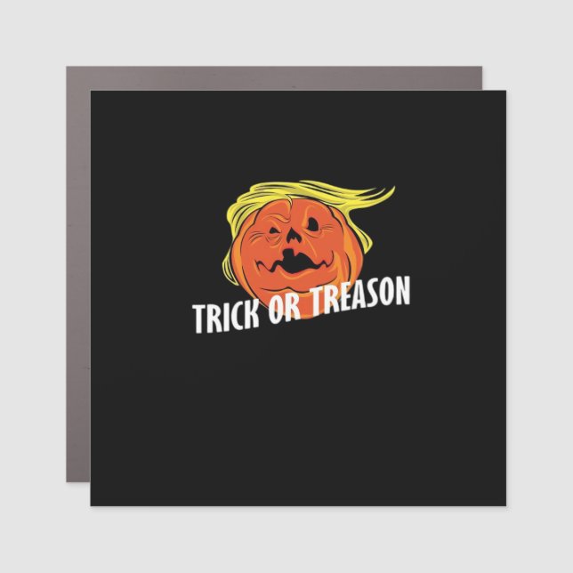 Trumpkin - Trick Or Treason  Halloween  Car Magnet (Front)