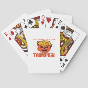 Trumpkin Usa Make Halloween Great Again Funny Poker Cards