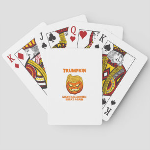 Trumpkin Usa Make Halloween Great Again Funny Poker Cards
