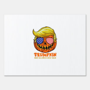Trumpkin Usa Make Halloween Great Again Funny Sign