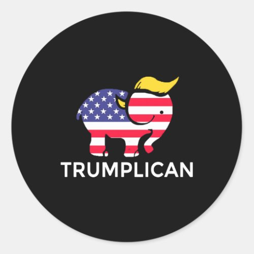 Trumplican Classic Round Sticker