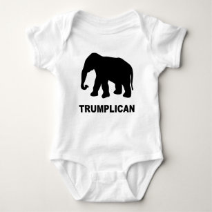 Trumplican popular Pro Donald Trump bold print Baby Bodysuit