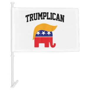 Trumplican Trump Supporters Car Flag