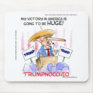 Trumpnocchio Funny Donald Trump Items Mouse Pad