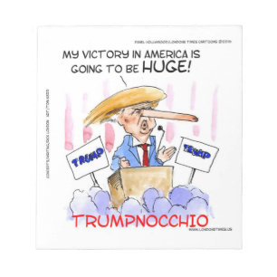 Trumpnocchio Funny Donald Trump Items Notepad