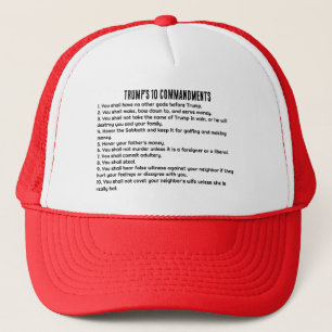 Trump's 10 Commandments Trucker Hat