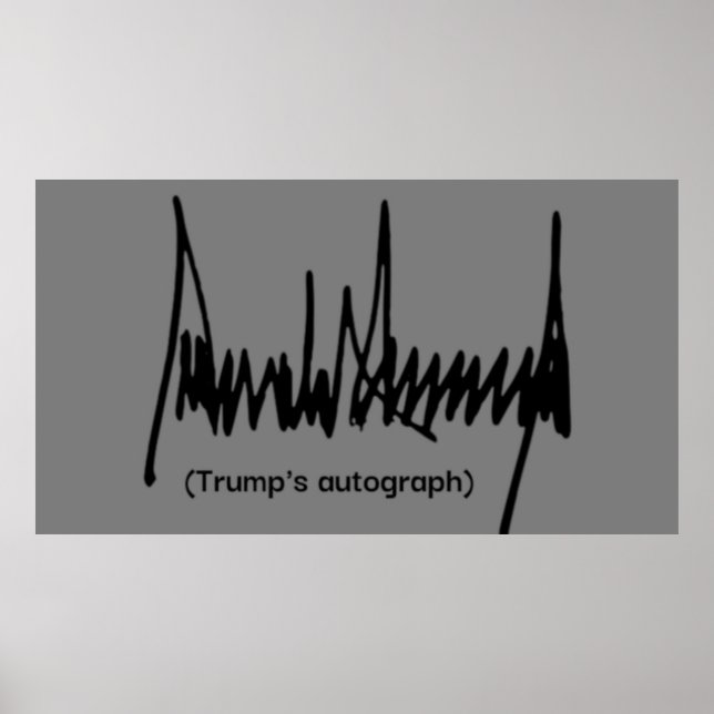 Trump's autograph poster (Front)