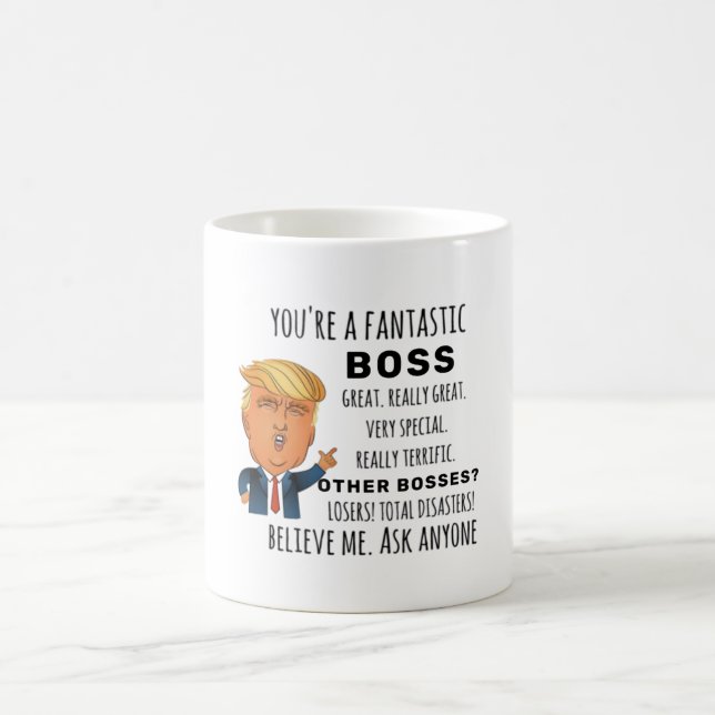 Trumps Boss funny birthday gift Coffee Mug (Center)