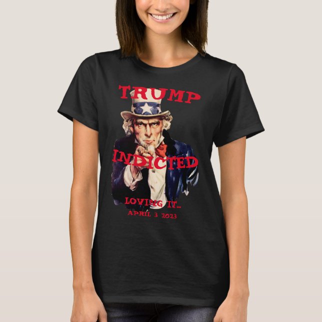 Trump's Dead Party Time Wine Cheese Dinner T-Shirt (Front)