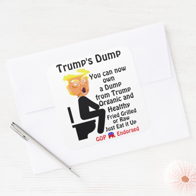 Trump's Dump Sticker (Envelope)