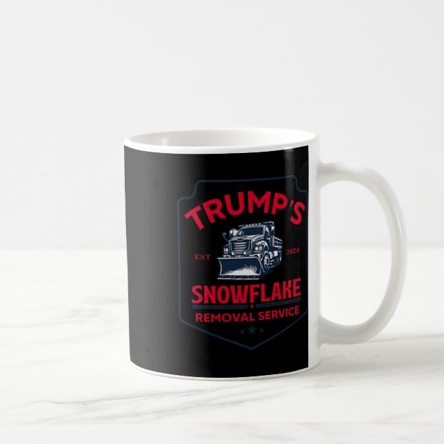 Trump's Snowflake Removal Service Funny Trump 2024 Coffee Mug (Right)