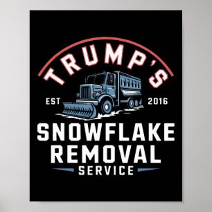 Trumps Snowflake Removal Service Funny Trump 2024  Poster