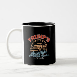 Trump's Snowflake Removal Service Trump 2024 Two-Tone Coffee Mug