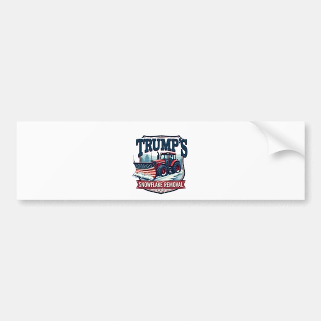 Trump's Snowflake Rmoval Service Inauguration Day Bumper Sticker (Front)