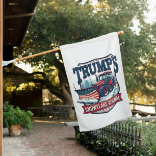 Trump's Snowflake Rmoval Service Inauguration Day House Flag