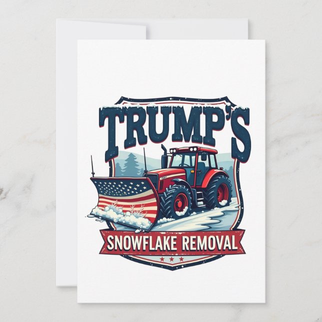 Trump's Snowflake Rmoval Service Inauguration Day  Invitation (Front)