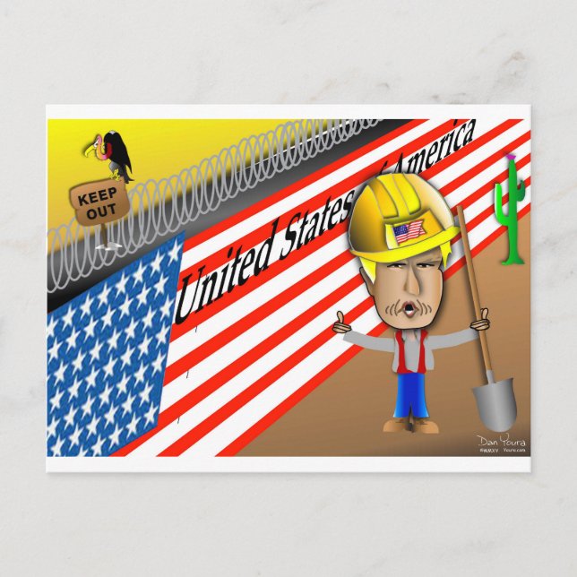 Trump's Wall Postcard (Front)