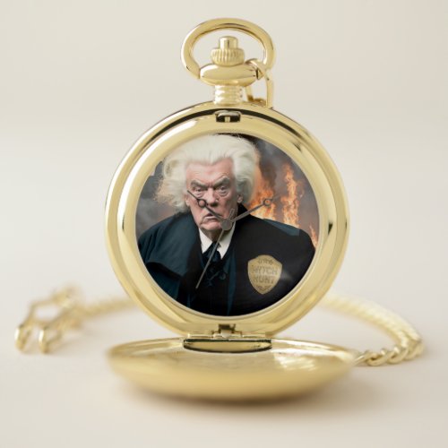 Trumps Witch Hunt  Pocket Watch