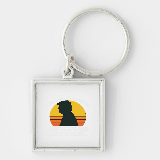Trumpsgiving Design Keychain (Front)