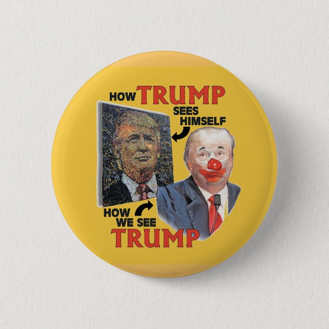 Trumpy The Clown Button (Front)