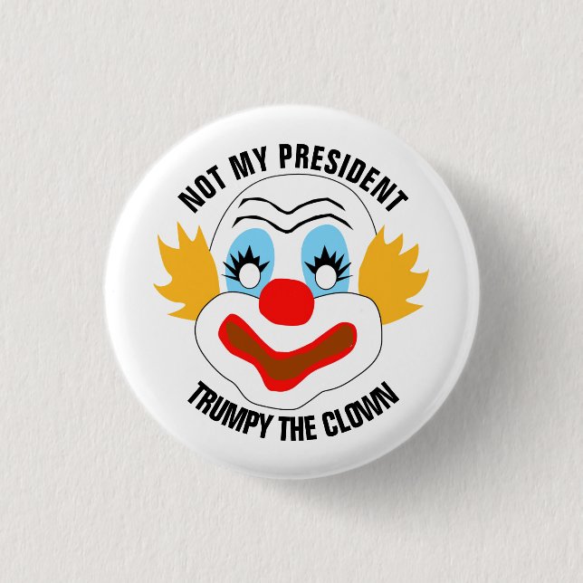 Trumpy The Clown Button (Front)