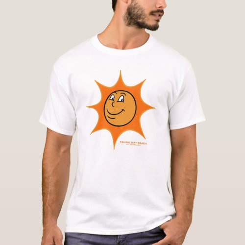 Trunk Bay Beach US Virgin Islands Vintage Sun T_Shirt
