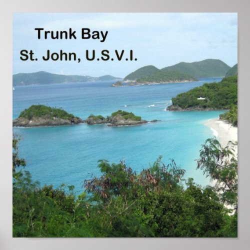 Trunk Bay Poster