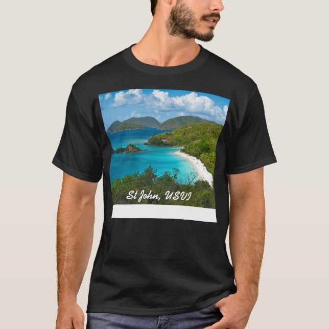 Trunk Bay, St John USVI T-Shirt (Front)