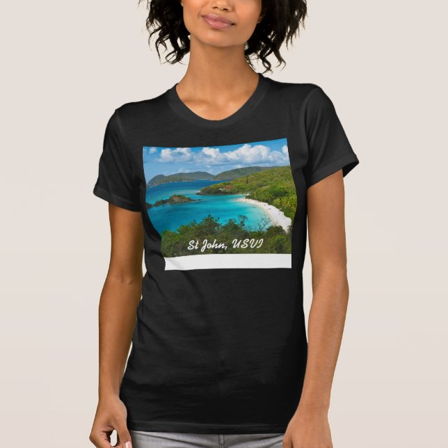 Trunk Bay, St John USVI T-Shirt (Front)