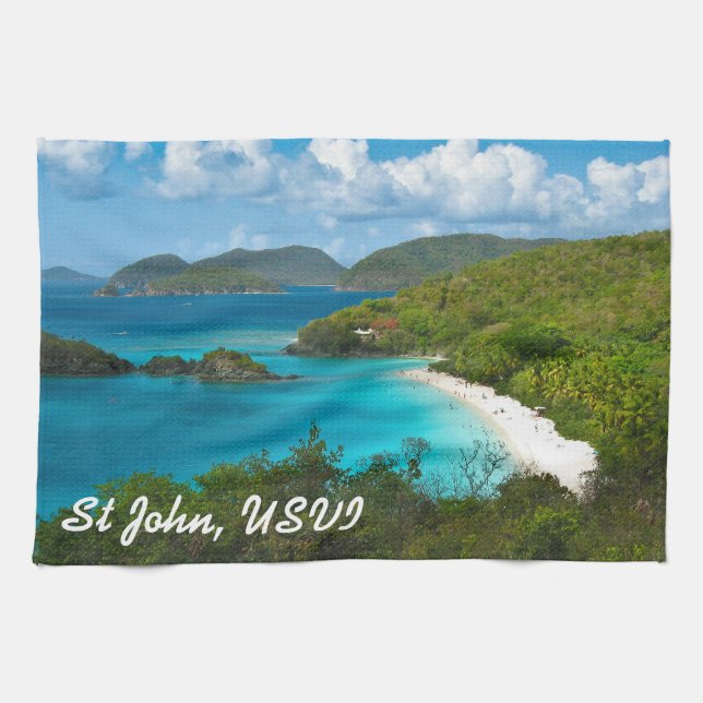 Trunk Bay, St John USVI Towel (Horizontal)
