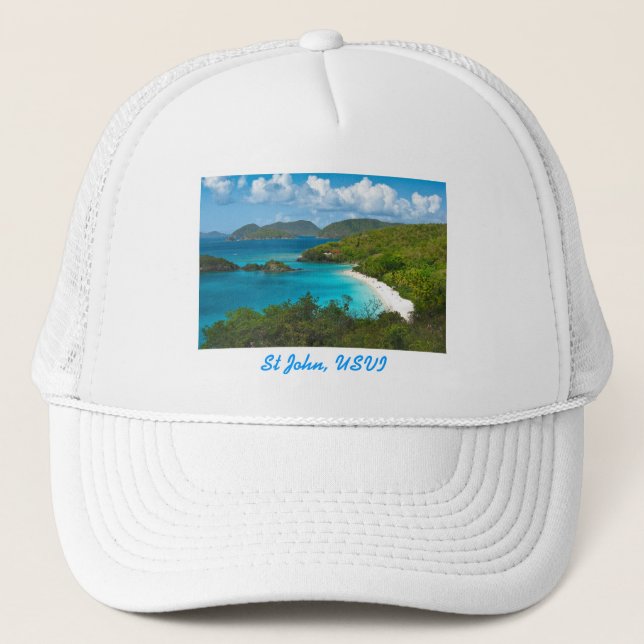 Trunk Bay, St John USVI Trucker Hat (Front)