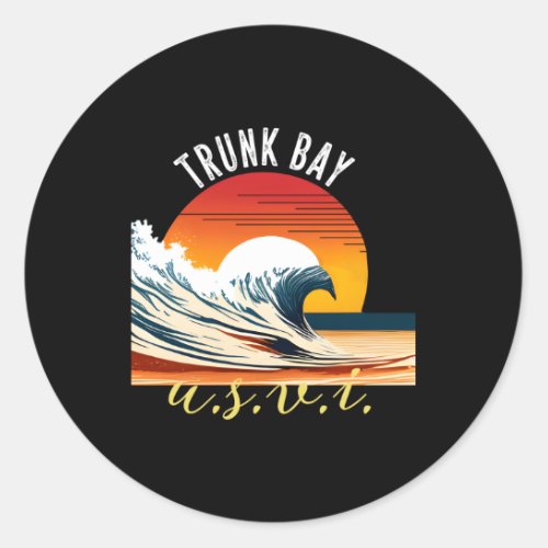 Trunk Bay Trunk Bay Classic Round Sticker