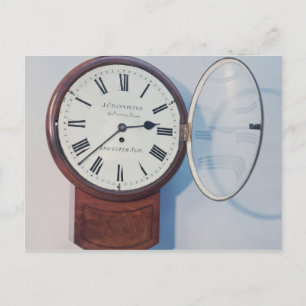 Trunk dial clock, London, 1850 Postcard