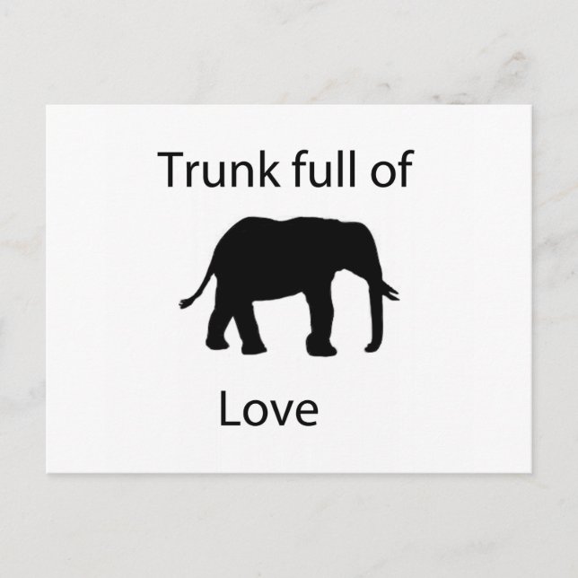 Trunk full of love postcard (Front)