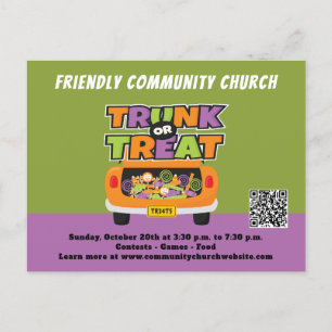 Trunk or Treat Event Postcard