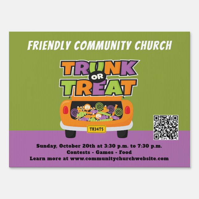 Trunk or Treat Event Sign (Front)