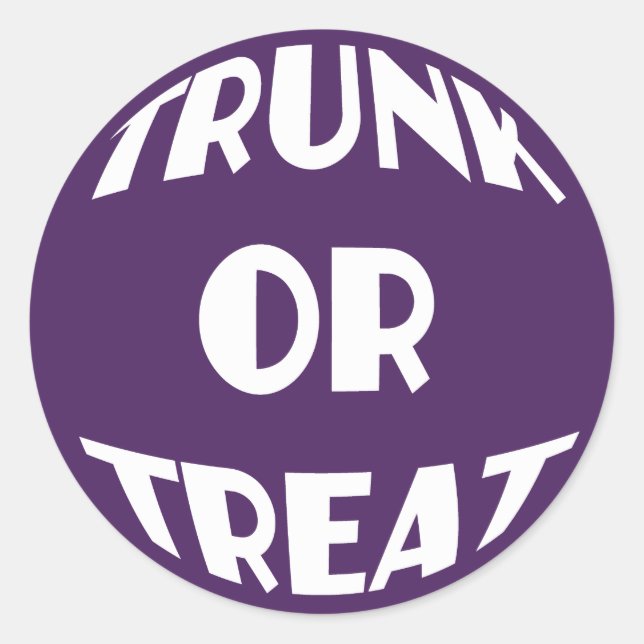 Trunk or Treat Event Stickers (Front)