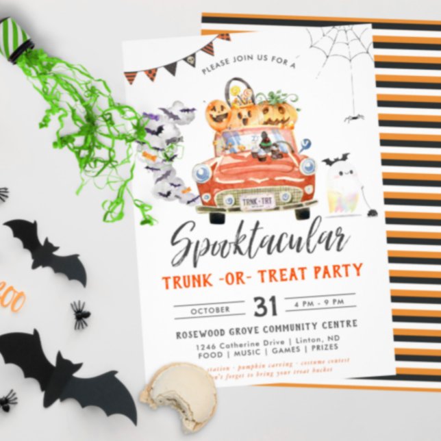 Trunk Or Treat | Halloween Baby Shower Invitation (Creator Uploaded)