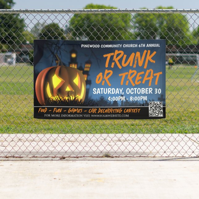 Trunk or Treat Halloween Banner (Insitu)