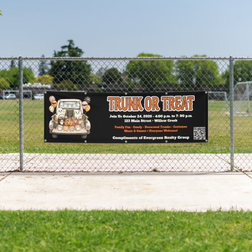 Trunk or Treat Halloween Banner