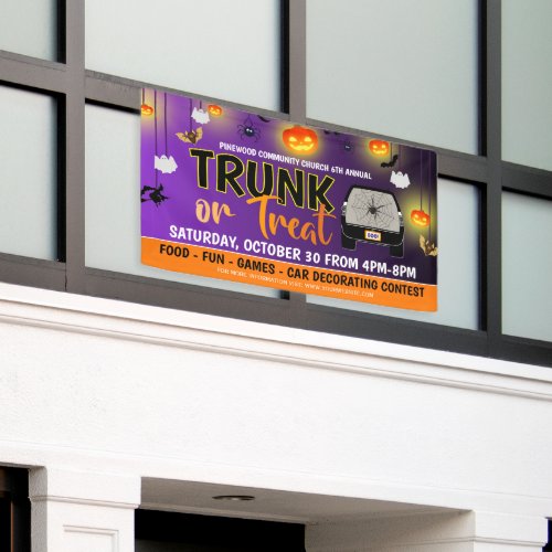Trunk or Treat Halloween Banner