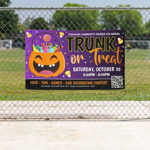 Trunk or Treat Halloween Banner