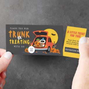 Trunk or Treat Halloween Business Coupon Tickets