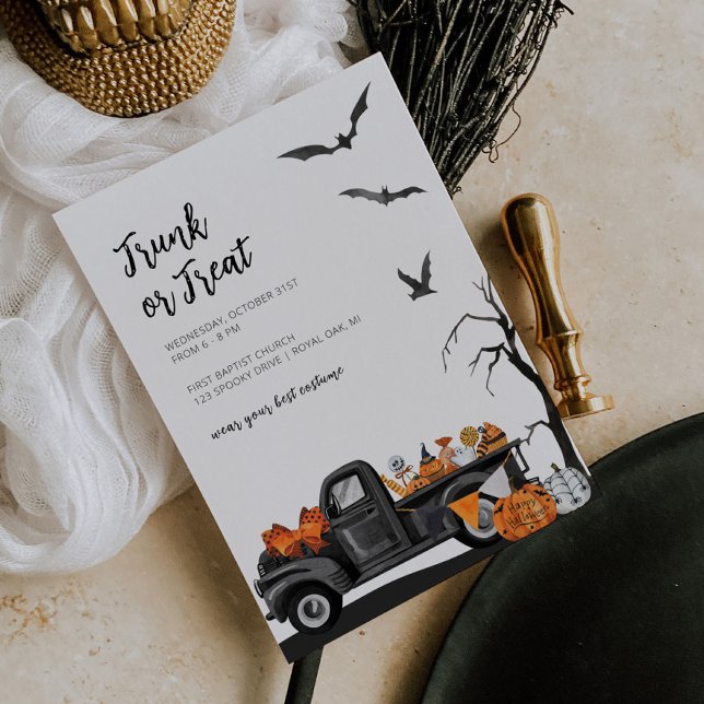 Trunk or Treat Halloween Invitation for Kids (Creator Uploaded)