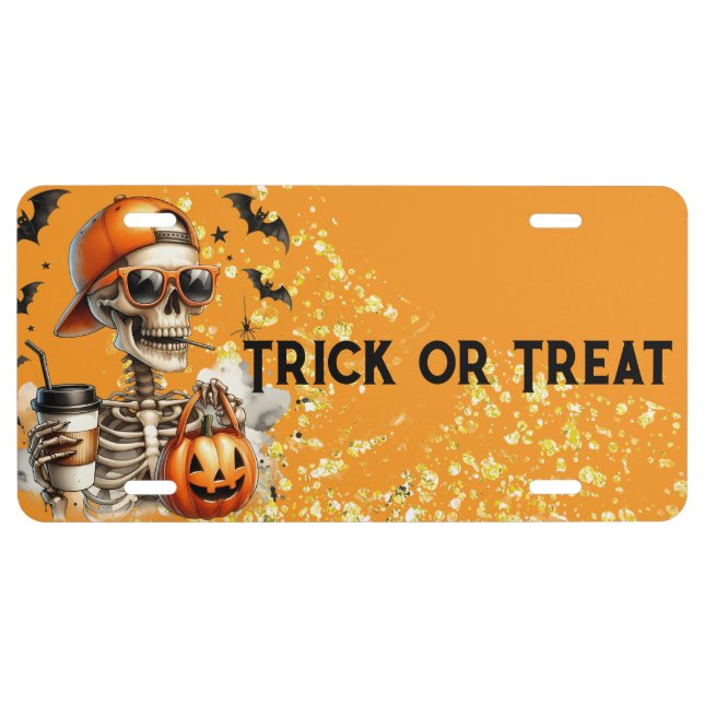 Trunk or Treat Halloween License Plate (Front)