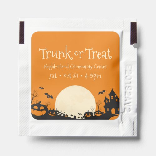 Trunk or Treat Haunted Halloween Party Hand Sanitizer Packet